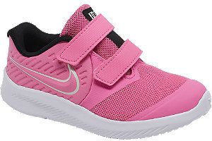 Ružové detské tenisky na suchý zips Nike Star Runner 2