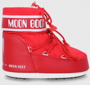 Snehule Moon Boot Classic Low 2 červená farba