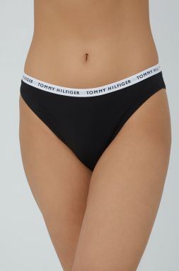 Nohavičky Tommy Hilfiger (3-pack) čierna farba