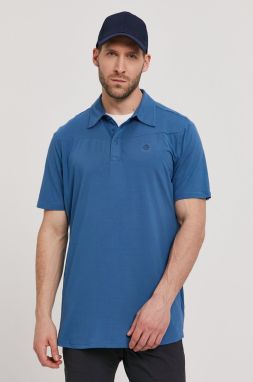Polo tričko Wrangler tmavomodrá farba, jednofarebné