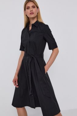 Šaty Lauren Ralph Lauren čierna farba, mini, áčkový strih