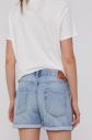 Bavlnené rifľové šortky Pepe Jeans dámske, jednofarebné, stredne vysoký pás galéria
