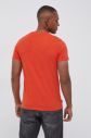 Bavlnené tričko Superdry oranžová farba, s nášivkou galéria