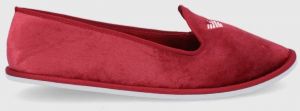 Papuče EA7 Emporio Armani červená farba