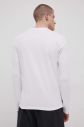 Bavlnené tričko s dlhým rukávom Superdry biela farba, jednofarebné galéria