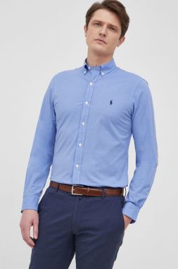 Košeľa Polo Ralph Lauren pánska, slim, s golierom button-down