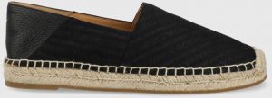 Espadrilky Emporio Armani čierna farba