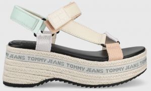 Sandále Tommy Jeans dámske, na platforme