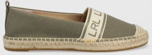 Espadrilky Lauren Ralph Lauren Caylee zelená farba,