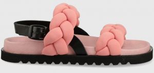 Sandále Surface Project dámske, ružová farba,