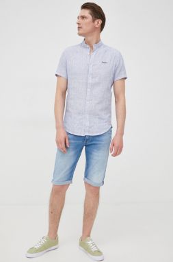 Rifľové krátke nohavice Pepe Jeans Cash Short pánske,