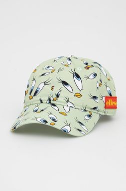 Čiapka Ellesse X Looney Tunes zelená farba, vzorovaná