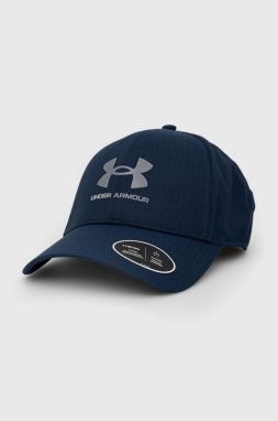 Čiapka Under Armour 1361529 tmavomodrá farba, s potlačou