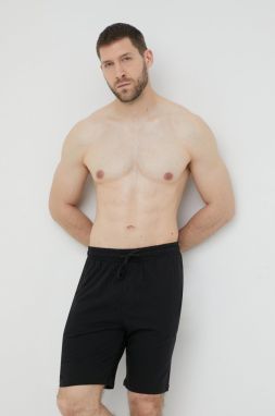 Pyžamové nohavice Calvin Klein Underwear pánske, čierna farba, melanžové