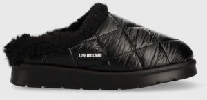 Papuče Love Moschino čierna farba