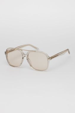 Slnečné okuliare Saint Laurent dámske, priehľadná farba