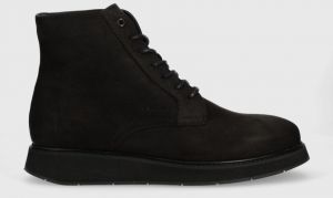 Členkové topánky Calvin Klein Lace Up Boot pánske, čierna farba