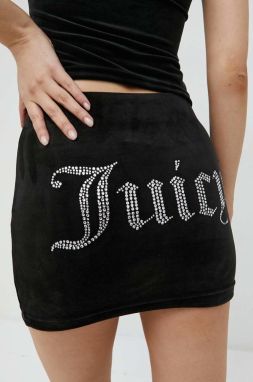 Sukňa Juicy Couture Maxine čierna farba, mini, puzdrová