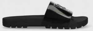 Šľapky Calvin Klein Jeans YM0YM00591 TRUCK SLIDE MONOGRAM RUBBER M pánske, čierna farba