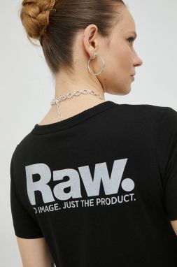 Bavlnené tričko G-Star Raw čierna farba