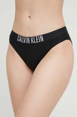 Plavkové nohavičky Calvin Klein čierna farba