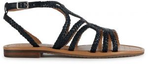 Kožené sandále Geox D SOZY S dámske, čierna farba, D35LXA 00081 C9999