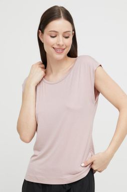 Pyžamové tričko Calvin Klein Underwear ružová farba