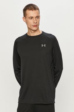 Tréningové tričko s dlhým rukávom Under Armour Tech 2.0 čierna farba, jednofarebný