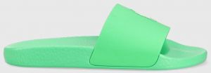 Šľapky Polo Ralph Lauren Polo Slide pánske, zelená farba, 809892945001