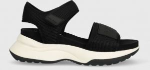 Sandále Pepe Jeans VENUS dámske, čierna farba, na platforme, PLS90572