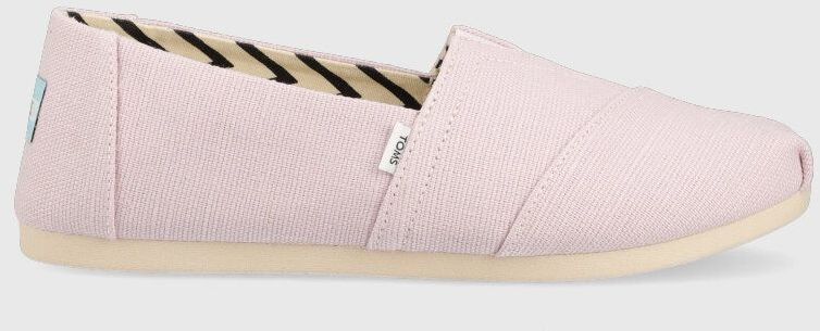 Espadrilky Toms Alpargata ružová farba