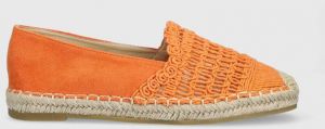 Espadrilky Answear Lab oranžová farba