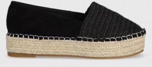 Espadrilky Answear Lab čierna farba, na platforme