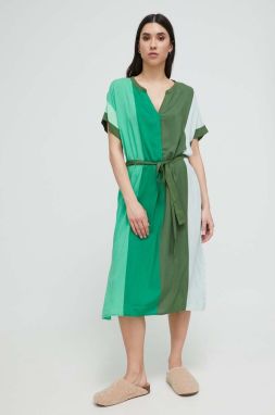 Plážové šaty Dkny dámske, zelená farba