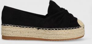 Espadrilky Answear Lab čierna farba, na platforme