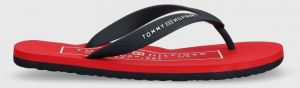 Žabky Tommy Hilfiger RUBBER HILFIGER BEACH SANDAL pánske, tmavomodrá farba, FM0FM04468