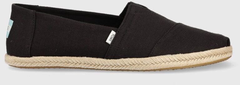 Espadrilky Toms Alpargata Rope čierna farba, 10019894