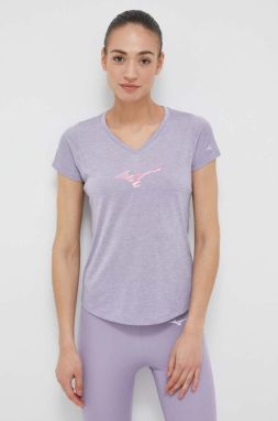 Bežecké tričko Mizuno Impulse Core RB fialová farba