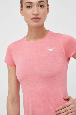 Bežecké tričko Mizuno Impulse Core ružová farba