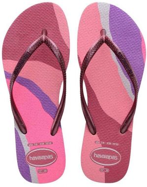 Žabky Havaianas SLIM PALETTE dámske, ružová farba, na plochom podpätku, 4145766.1750