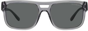 Slnečné okuliare Emporio Armani pánske, šedá farba