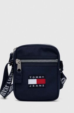 Malá taška Tommy Jeans tmavomodrá farba