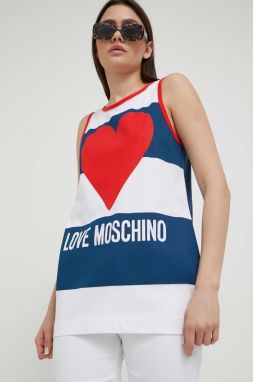 Bavlnený top Love Moschino