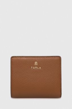Kožená peňaženka Furla dámsky, hnedá farba