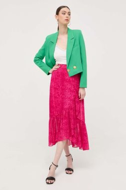 Sukňa Morgan ružová farba, maxi, rovný strih