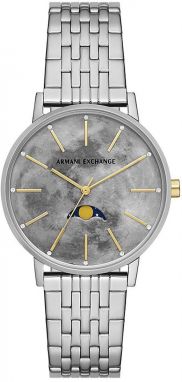 Hodinky Armani Exchange dámsky, strieborná farba