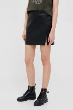 Sukňa Pepe Jeans Maar čierna farba, mini, rovný strih