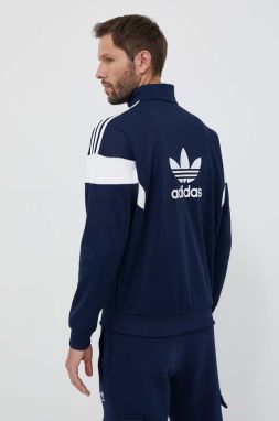 Mikina adidas Originals pánska, tmavomodrá farba, s nášivkou