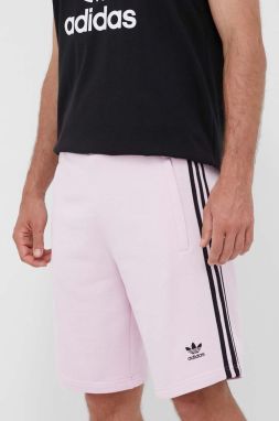 Bavlnené šortky adidas Originals ružová farba