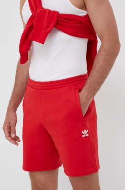 Šortky adidas Originals pánske, červená farba